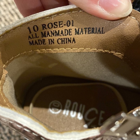 ROUGE size 10 rose zipper high tops - Picture 3 of 4